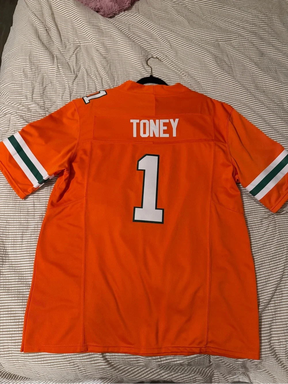 Malachi Toney #1 Jersey Miami Hurricanes